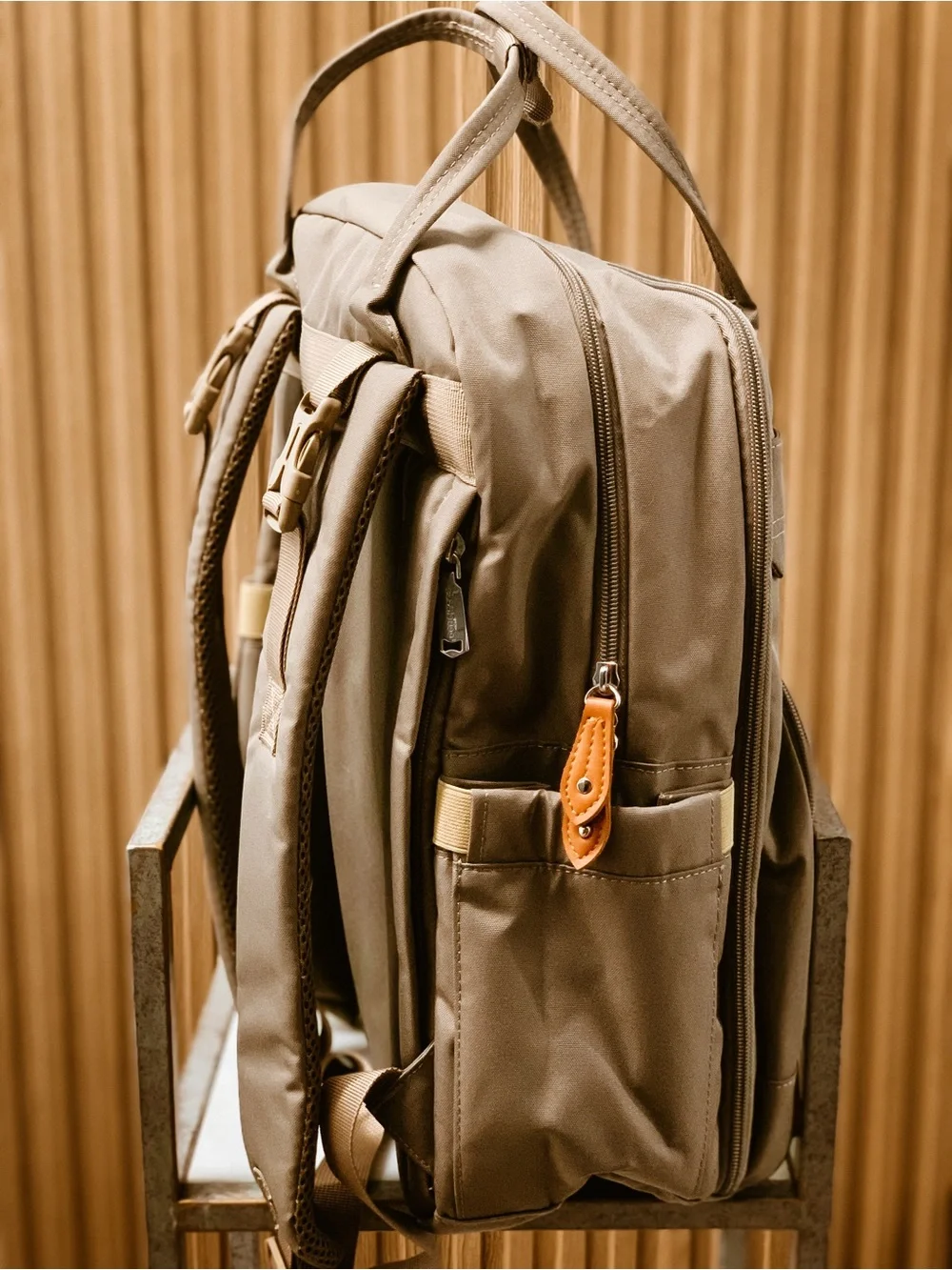 BabbleRoo Diaper Bag— Taupe